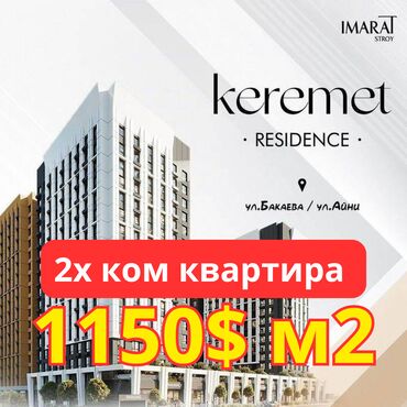 кв в мкр: 2 комнаты, 79 м², Элитка, ПСО (под самоотделку)