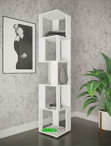 Другая мебель: Стеллаж белый Pine, 35х35х175 см +Бесплатная доставка по городу Цена — 15