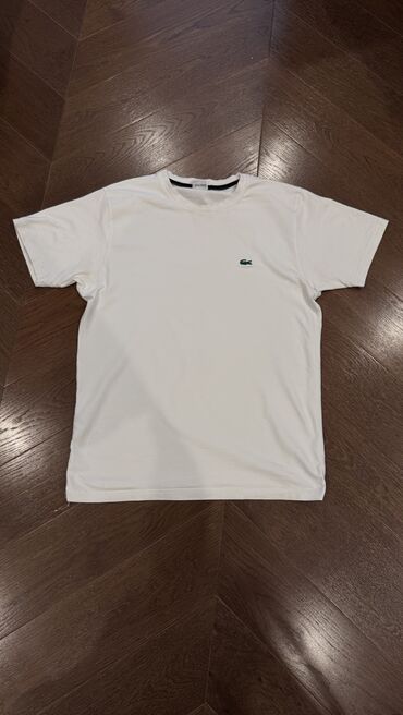 Futbolkalar: Futbolka, Lacoste, M (EU 38), rəng - Ağ