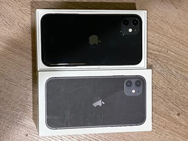 Apple iPhone: IPhone 11, 64 GB, Qara, Zəmanət, Simsiz şarj, Face ID