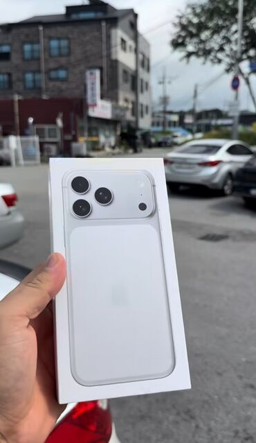 арзан телефон: IPhone 17 Pro Max, Жаңы, 256 ГБ, Кабель, Куту, 100 %
