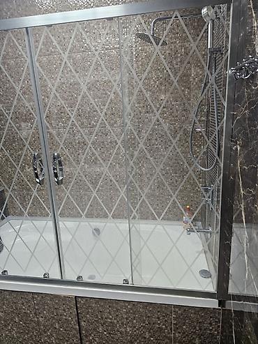 Şüşə sürgülü duş kabinli vanna - Material: temperli şüşədən 4 bölməli