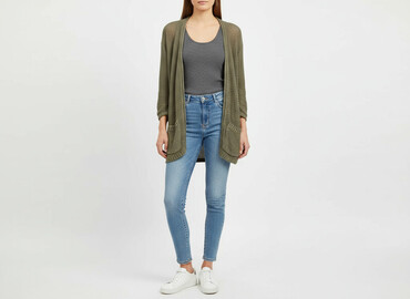 ażurowy kardigan h m: H&M, Kardigan damski, rozmiar XS