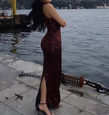 mexmer parca: Ziyafət geyimi / libas – qırmızı-şərab tonlarında Yenidir, heç bir — 3