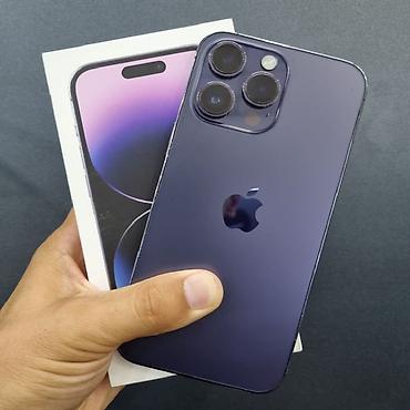 IPhone 14 Pro Max, Б/у, 256 ГБ, Deep Purple, Коробка, 78 %