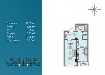 Продажа квартир: 2 комнаты, 59 м², Элитка, 4 этаж, Евроремонт — 14