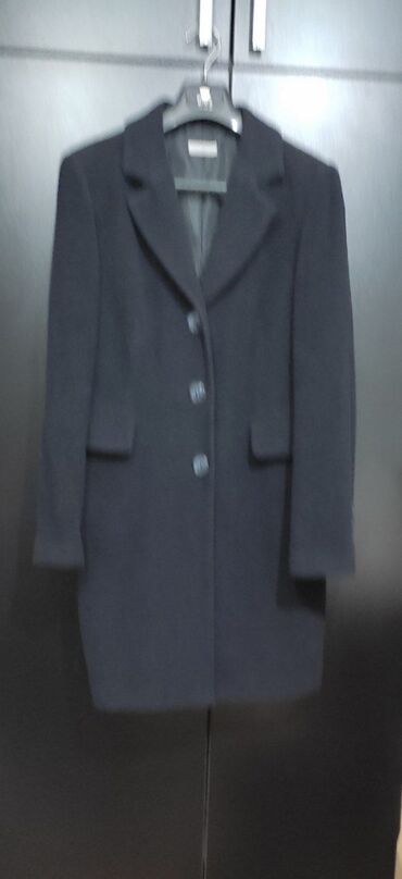 шерстяное пальто: Пальто, Осень-весна, Кашемир, По колено, Приталенная модель