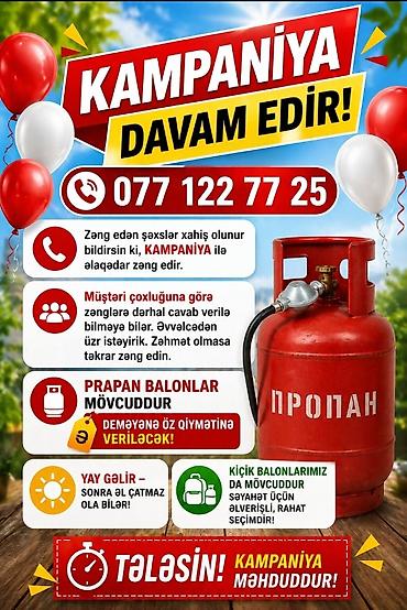 Qaz balonları: Qaz balonu, Propan (məişət), Reduktorlu — 1