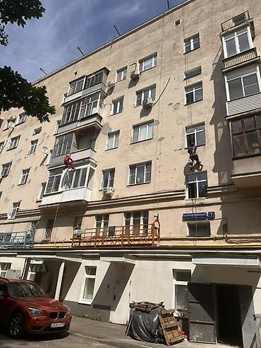 construction: Промышленный альпинизм — высотные работы на фасадах Услуги: - Ремонт — 7