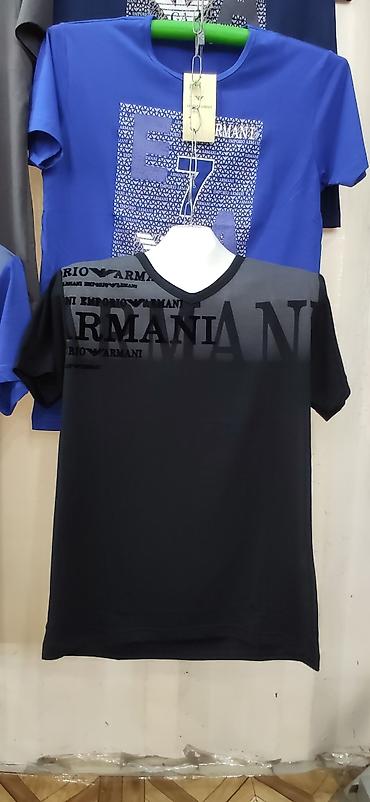 Футболки: Мужская футболка, 2XL, 3XL, 5XL, Armani, Новый, цвет - Белый, Самовывоз, Платная доставка — 5