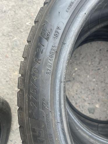 5112 r18: Шины 275 / 40 / R 21, Зима, Б/у, Комплект, Легковые, Michelin — 1