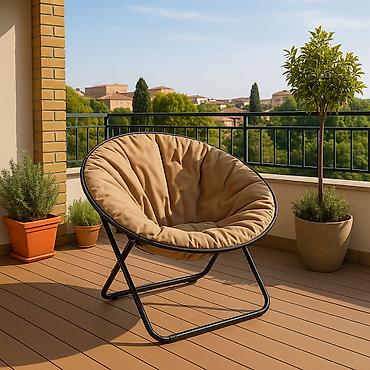 lidl basta: Baštenska stolica 80x80x76 cm, kapućino – LP-718000K-310 Opis: - — 1