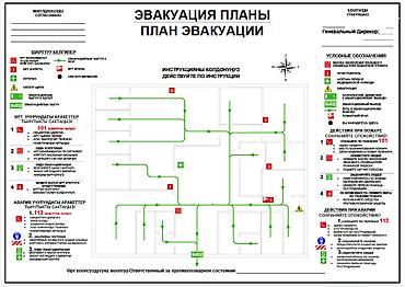 Планы эвакуации по пожарной безопасности все форматы - Разработка