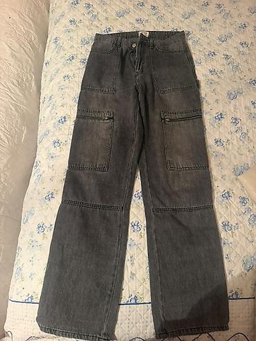 Unisex cins şalvarlar dəsti 1) Boz işçi-stil cins: - Düz kəsim lalafo.az -da Unisex cins şalvarlar dəsti 1) Boz işçi-stil cins: - Düz kəsim