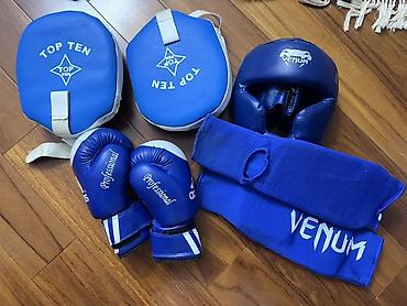 Силомеры: Boks/Muay-Thai/Qickboks üçün tam avadanlıq dəsti – mavi rəng Dəst — 1