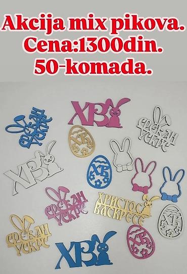 tepih cvece: Akcija: mix pikova za Uskrs Cena: 1300 din Količina: 50 komada — 1