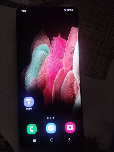 Samsung: Samsung Galaxy S21 Ultra, Б/у, 256 ГБ, цвет - Черный, 1 SIM