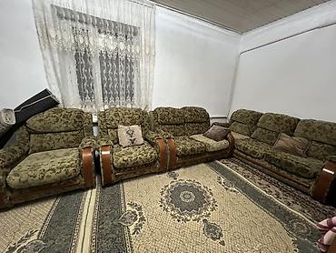 Мебель: Комплект мягкой мебели, Б/у, Самовывоз, цвет - Зеленый — 3