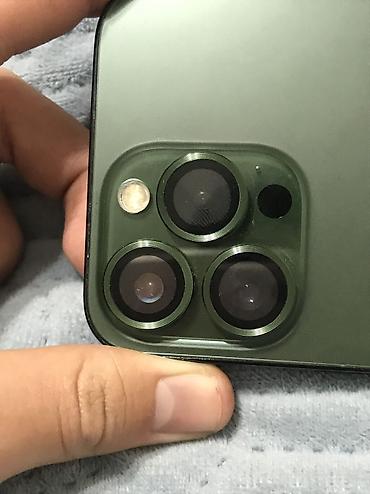 Apple iPhone: IPhone 13 Pro, Б/у, 256 ГБ, Alpine Green, Защитное стекло, Чехол, 70 % — 2