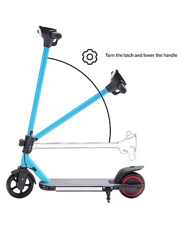 Elektrikli samokatlar: Скутер Elektrik Skuter – LED işıqlı, portativ şəhər nəqliyyatı — 7