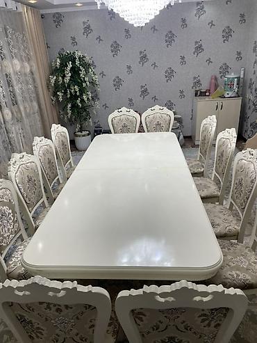 куханые столы: Стол и стул для зала, Б/у, Самовывоз, Платная доставка, цвет - Белый — 6