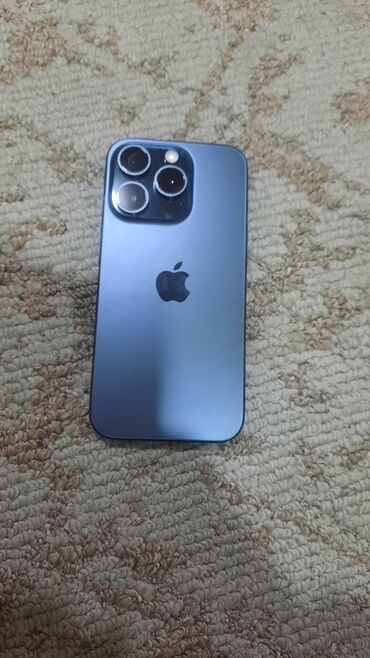 поко м5 с: IPhone 15 Pro, Blue Titanium, Зарядное устройство, Защитное стекло, Чехол, 86 %