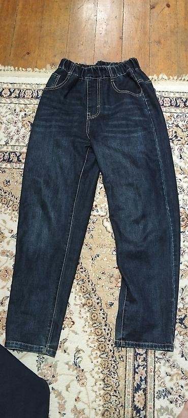 Джинсы и брюки: Uşaq cins şalvarı - Rəng: tünd göy (dark denim) - Model: düz kəsim — 2