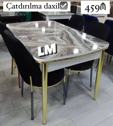 metbex dolab: Qonaq otağı üçün, Yeni, Açılan, Oval masa, 4 stul