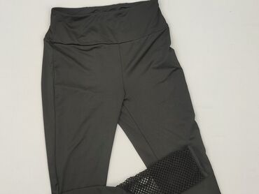 spodnie czarne tech fleece: Leggings Sports for women, size S (EU 36)
