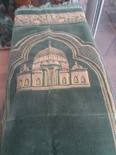 иранские ковры в бишкеке: Жайнамаз, Б/у, цвет - Зеленый