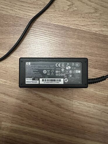 Kompüter ehtiyyat hissələri: HP 18.5V 3.5A 65W Adapter. HP Notebook ucun, Americadan getirilmis