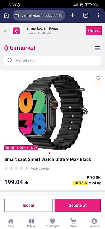 apple eatch: Yeni, Smart saat, Apple, Аnti-lost, rəng - Qara — 5