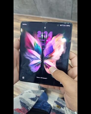 samsung flip: Samsung Galaxy Z Fold 3, 256 ГБ, цвет - Зеленый, Сенсорный, Отпечаток пальца, Беспроводная зарядка