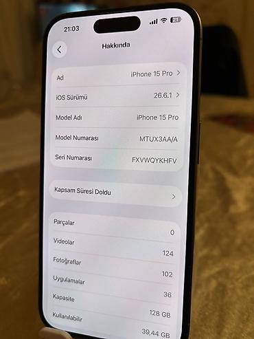 iphone 8 pro max: IPhone 15 Pro, 128 GB, Natural Titanium, Face ID — 5