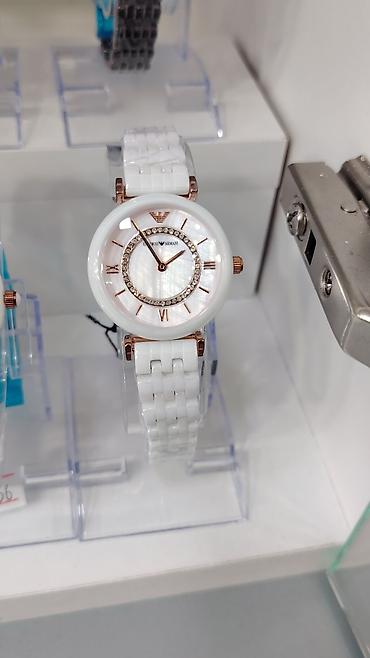 Aksesuarlar: Emporio Armani qadın qol saatları – keramik kolleksiya - Korpus və — 6