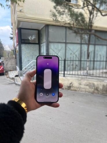 14 pro maxs: IPhone 14 Pro, 128 GB, Deep Purple, Simsiz şarj, Face ID