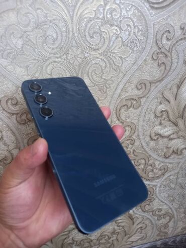 ош компьютер: Samsung Galaxy A55, Б/у, 256 ГБ, цвет - Синий, 2 SIM