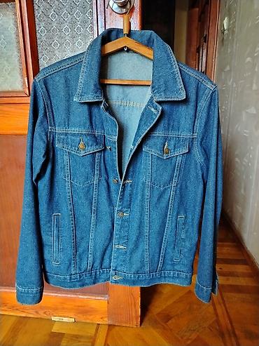 Klassik cins gödəkçə - Material: qalın denim - Rəng: tünd mavi lalafo.az -da Klassik cins gödəkçə - Material: qalın denim - Rəng: tünd mavi