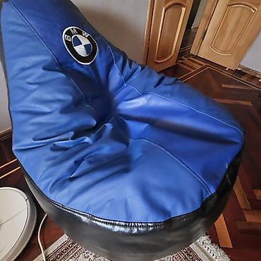 masin sekilleri bmw: İşlənmiş, Pufik-kreslo, Süni dəri, rəng - Mavi, Çatdırılma yoxdur — 3