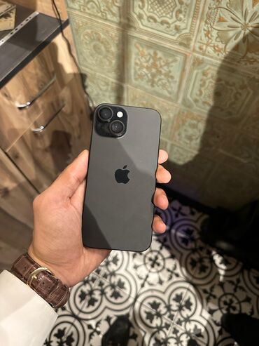 iphone sumqayit: IPhone 15, 128 GB, Qara, Face ID, Sənədlərlə