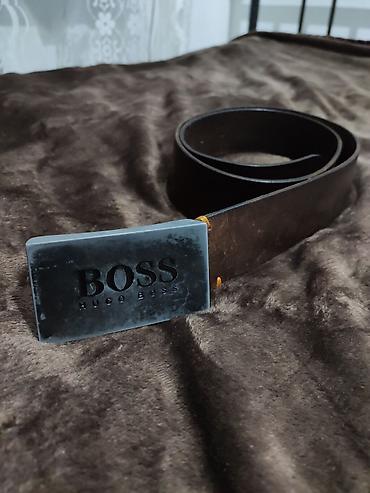Ремни и пояса: Ремень, Hugo Boss, Материал: Натуральная кожа, Мужские, Б/у — 2