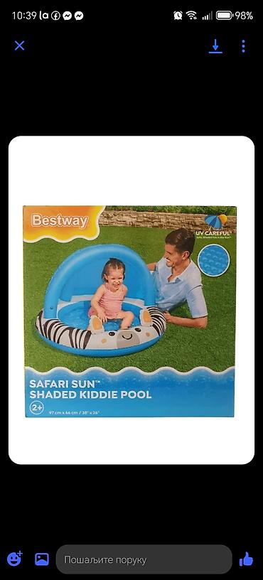 stocic za cvece: Bestway Safari Sun Shaded Kiddie Pool – dečiji bazen sa nadstrešnicom — 1
