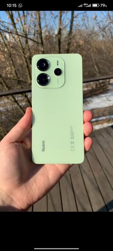1.2.iwlenmiw.mabil.telfonlar: Redmi Note 14, 256 GB, rəng - Yaşıl, Barmaq izi, İki sim kartlı, Sənədlərlə