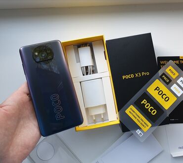 Poco X3 Pro, 256 GB, rəng - Qara, Sensor, Barmaq izi, Face ID