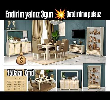 Qonaq otağı dəsti rəng seçimi var