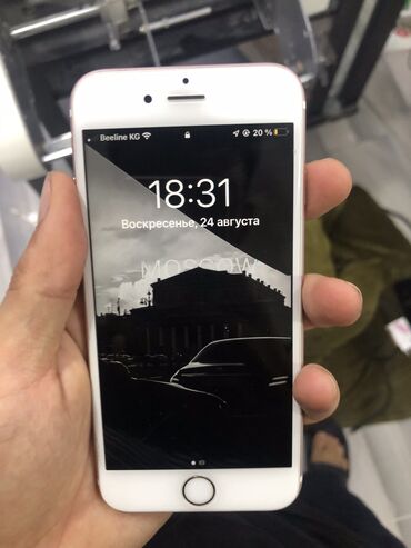 купить бэушный iphone 7: IPhone 6s, Колдонулган, 64 ГБ, Rose Gold, 96 %