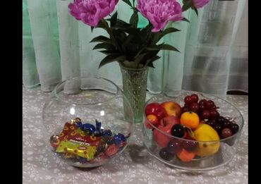 этажерка для фруктов и конфет: Вазы под фрукты, конфеты., Стекло
