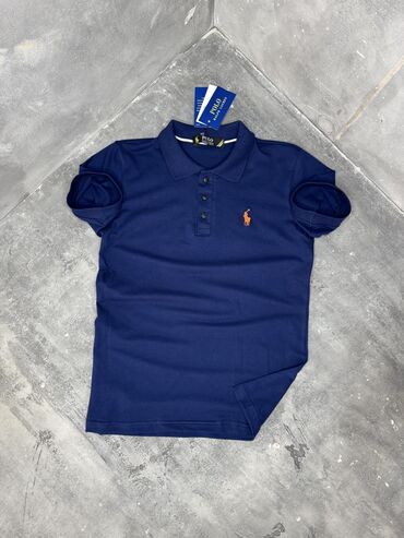 zara helanke sa slicem: Shirt Short sleeves, S (EU 48), Ralph Lauren, color - Blue, Cotton