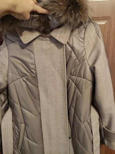 Пальто: Пальто, Зима, Длинная модель, Приталенная модель, 4XL — 4