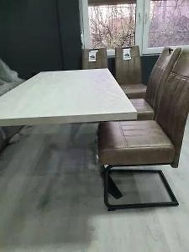 Stilski trpezarijski stolovi: TRPEZARIJSKI STO MODEL S2 IZRADA PO MERI | Kontakt telefon — 7